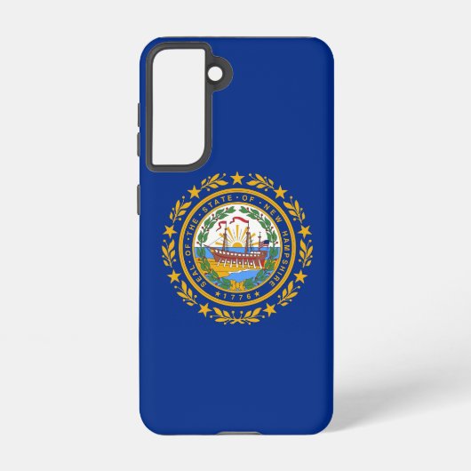 Samsung Galaxy S21 Case Flag of New Hampshire Hülle (Rückseite)