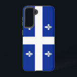 Samsung Galaxy S21 Case Flag of Quebec, Canada Samsung Galaxy Hülle<br><div class="desc">Transform your Samsung Galaxy S21 with our exclusive phone cover featuring the flag of Quebec! Crafted with meticulous attention to detail, this phone cover proudly showcases the iconic design of the Quebec flag. The flag features a white cross on a blue field with four white fleurs-de-lis, symbolizing the rich French...</div>