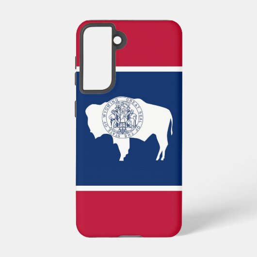 Samsung Galaxy S21 Case Flag of Wyoming Hülle (Rückseite)