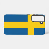 Samsung Galaxy S21 Case Flag (Schweden) Samsung Galaxy Hülle (Rückseite (Horizontal))