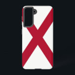 Samsung Galaxy S21 Case Flag von Alabama, USA Samsung Galaxy Hülle<br><div class="desc">Mit dem exklusiven Handy-Cover mit der Alabama-Fahne fügen Sie Ihrer Samsung Galaxy S21 eine Touch alabamianischen Stolzes hinzu! Mit viel Liebe zum Detail gestaltet, feiert dieses Handy Alabamas Erbe und kulturelle Identität. Das Design zeigt das Krummkreuz von St. Andrew auf einem weißen Feld und symbolisiert Alabamas Geschichte und Widerstandskraft. Egal,...</div>
