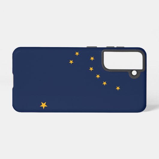 Samsung Galaxy S21 Case Flag von Alaska, USA Samsung Galaxy Hülle (Rückseite (Horizontal))