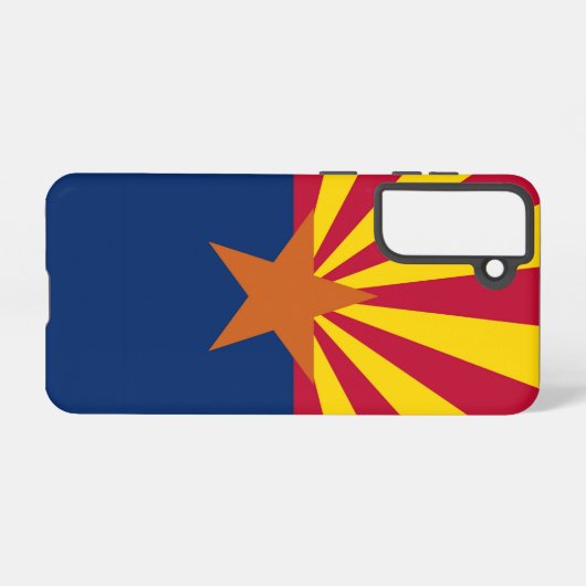Samsung Galaxy S21 Case Flag von Arizona, USA. Samsung Galaxy Hülle (Rückseite (Horizontal))