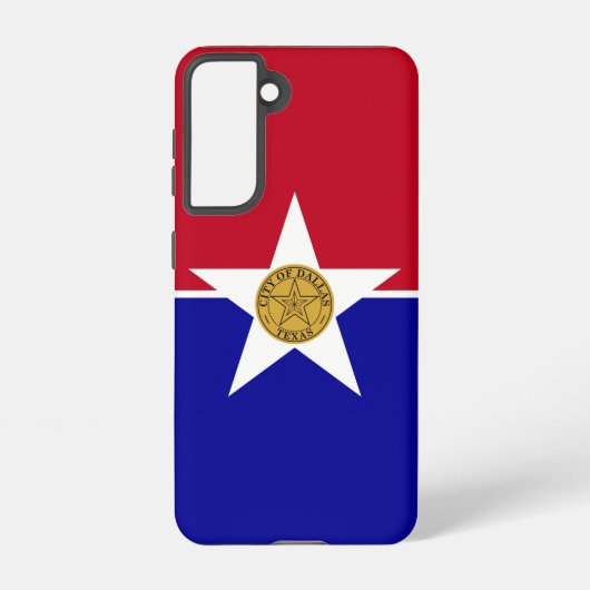 Samsung Galaxy S21 Case Flag von Dallas, Texas Hülle (Rückseite)