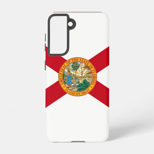 Samsung Galaxy S21 Case Flag von Florida, USA Samsung Galaxy Hülle (Rückseite)