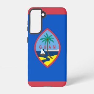 Samsung Galaxy S21 Case Flag von Guam, USA. Samsung Galaxy Hülle
