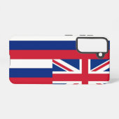 Samsung Galaxy S21 Case Flag von Hawaii, USA Hülle (Rückseite (Horizontal))