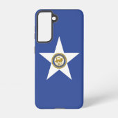 Samsung Galaxy S21 Case Flag von Houston Samsung Galaxy Hülle (Rückseite)