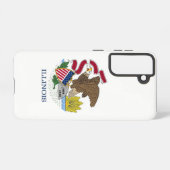 Samsung Galaxy S21 Case Flag von Illinois, USA Hülle (Rückseite (Horizontal))