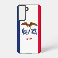 Samsung Galaxy S21 Case Flag von Iowa, USA