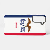 Samsung Galaxy S21 Case Flag von Iowa, USA Hülle (Rückseite (Horizontal))