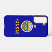 Samsung Galaxy S21 Case Flag von Kansas, USA Hülle (Rückseite (Horizontal))