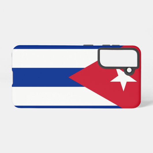 Samsung Galaxy S21 Case Flag von Kuba Samsung Galaxy Hülle (Rückseite (Horizontal))