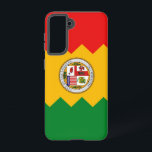 Samsung Galaxy S21 Case Flag von Los Angeles Samsung Galaxy Hülle<br><div class="desc">Mit dem Samsung SGH-X500 präsentiert sich das Samsung SGH-X500 in einem eleganten und eleganten Design-Design. Mit Präzision und Liebe zum Detail, dieses Handy Cover feiert den pulsierenden Geist und kulturellen Erbe von Los Angeles, Kalifornien. Das Design zeichnet sich durch die Flagge von Los Angeles, gekennzeichnet durch einen Hintergrund von drei...</div>