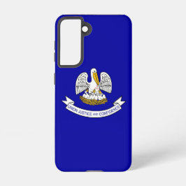 Samsung Galaxy S21 Case Flag von Louisiana, USA Hülle