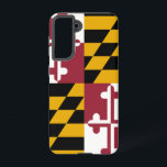 Samsung Galaxy S21 Case Flag von Maryland, USA Samsung Galaxy Hülle<br><div class="desc">Mit unserer exklusiven Telefonabdeckung mit der Staatsflagge verwandeln Sie Ihre Samsung Galaxy S21 in eine Feier von Marylands Stolz! Mit viel Liebe zum Detail gestaltet, präsentiert dieses Cover stolz die markanten Elemente der Maryland-Fahne. Es zeichnet sich durch ein einzigartiges Design von abwechselnden Quadranten aus Schwarz und Gold mit einer diagonalen...</div>