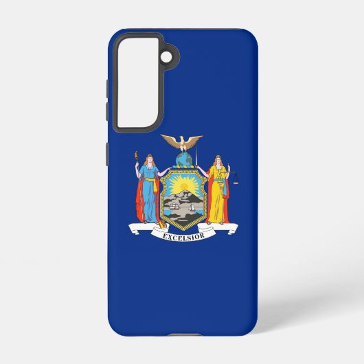 Samsung Galaxy S21 Case Flag von New York Hülle (Rückseite)