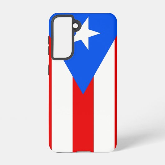 Samsung Galaxy S21 Case Flag von Puerto Rico Hülle (Rückseite)
