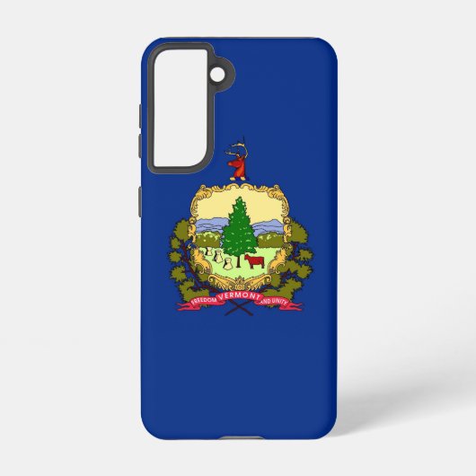 Samsung Galaxy S21 Case Flag von Vermont Hülle (Rückseite)