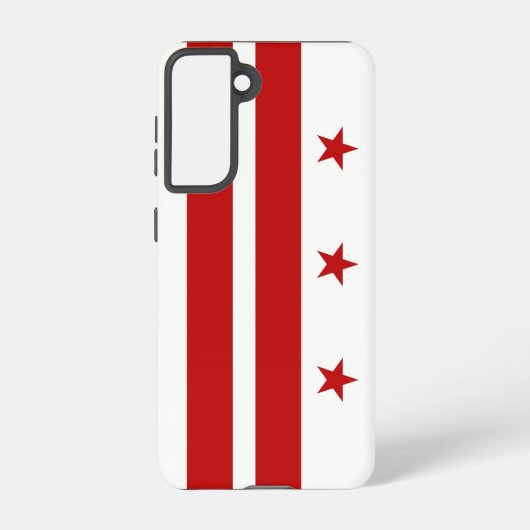 Samsung Galaxy S21 Case Flag von Washington DC Hülle (Rückseite)