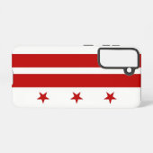 Samsung Galaxy S21 Case Flag von Washington DC Samsung Galaxy Hülle (Rückseite (Horizontal))