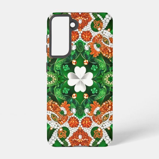 Samsung Galaxy S21 Case Irish Colors Hülle (Rückseite)