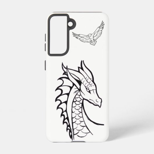 Samsung Galaxy S21 Drachen-Hüllen Hülle (Rückseite)