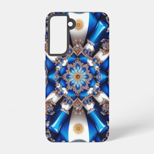 Samsung Galaxy S21 Fall Argentinische Farben Hülle (Rückseite)