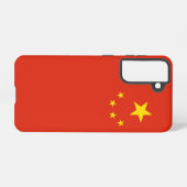 Samsung Galaxy S21 Fallflagge der China Samsung Galaxy Hülle (Rückseite (Horizontal))