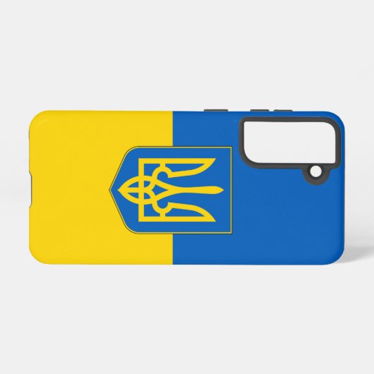 Samsung Galaxy S21 Fallflagge der Ukraine Samsung Galaxy Hülle (Rückseite (Horizontal))