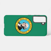 Samsung Galaxy S21 Fallflagge des Washingtoner Sta Hülle (Rückseite (Horizontal))