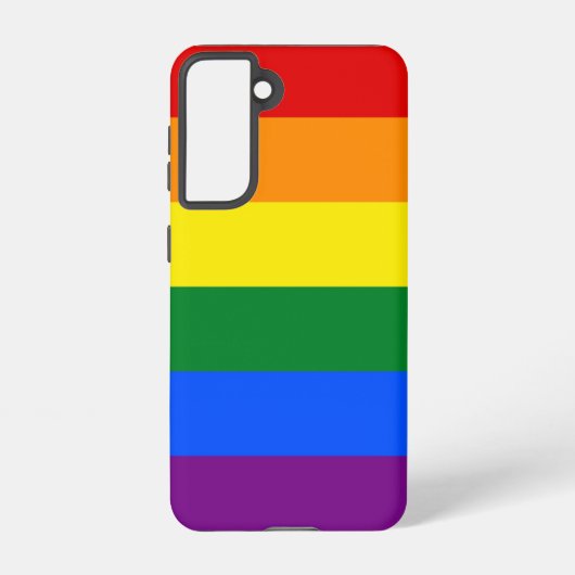 Samsung Galaxy S21 Fallflagge für LGBT Hülle (Rückseite)