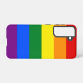 Samsung Galaxy S21 Fallflagge für LGBT Samsung Galaxy Hülle (Rückseite (Horizontal))