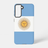Samsung Galaxy S21 Fallflagge von Argentinien Samsung Galaxy Hülle (Rückseite)