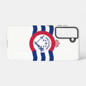 Samsung Galaxy S21 Fallflagge von Cincinnati Hülle (Rückseite (Horizontal))