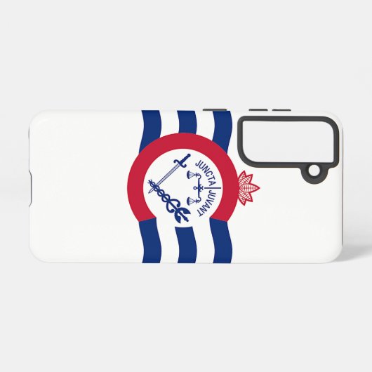 Samsung Galaxy S21 Fallflagge von Cincinnati Samsung Galaxy Hülle (Rückseite (Horizontal))