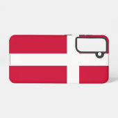 Samsung Galaxy S21 Fallflagge von Dänemark Samsung Galaxy Hülle (Rückseite (Horizontal))