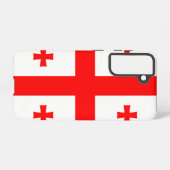 Samsung Galaxy S21 Fallflagge von Georgia Hülle (Rückseite (Horizontal))