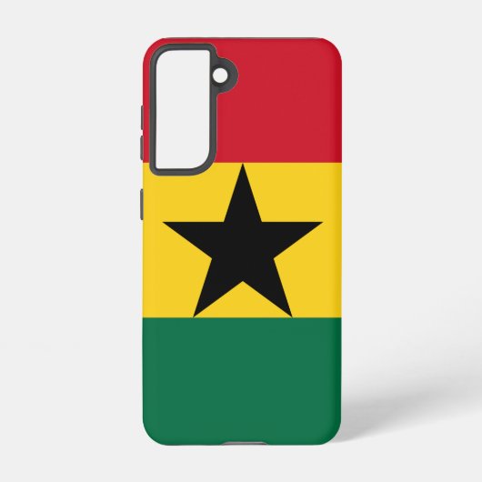 Samsung Galaxy S21 Fallflagge von Ghana Hülle (Rückseite)