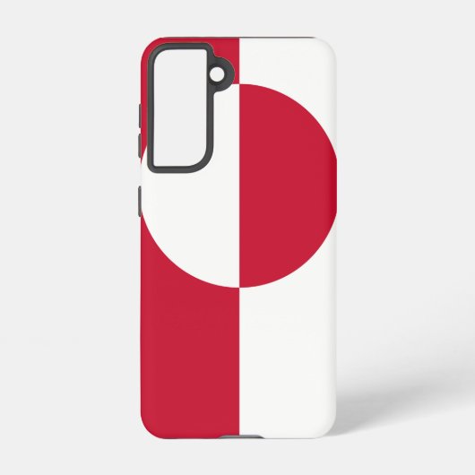 Samsung Galaxy S21 Fallflagge von Grönland Samsung Galaxy Hülle (Rückseite)