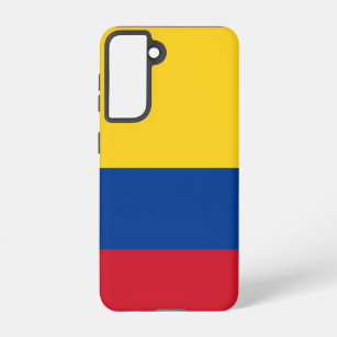 Samsung Galaxy S21 Fallflagge von Kolumbien Samsung Galaxy Hülle