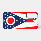 Samsung Galaxy S21 Fallflagge von Ohio Hülle (Rückseite (Horizontal))