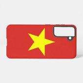 Samsung Galaxy S21 Fallflagge von Vietnam Hülle (Rückseite (Horizontal))