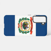 Samsung Galaxy S21 Fallflagge von West Virginia Samsung Galaxy Hülle (Rückseite (Horizontal))