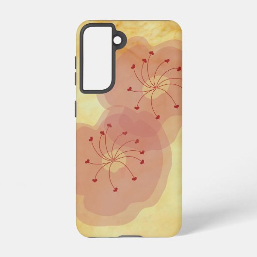 Samsung Galaxy S21 Floral Phone Case Hülle (Rückseite)