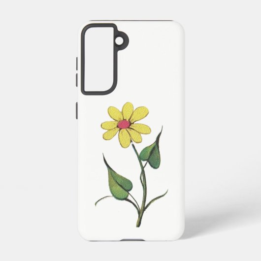 SAMSUNG GALAXY S21 Handy Case ÖKO BLUME STILE Hülle (Rückseite)