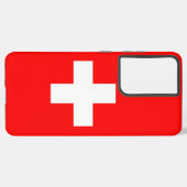 Samsung Galaxy S21 Plus Fallflagge der Schweiz Hülle (Rückseite (Horizontal))