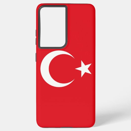 Samsung Galaxy S21 Plus Fallflagge der Türkei Hülle (Rückseite)