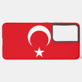 Samsung Galaxy S21 Plus Fallflagge der Türkei Samsung Galaxy Hülle (Rückseite (Horizontal))