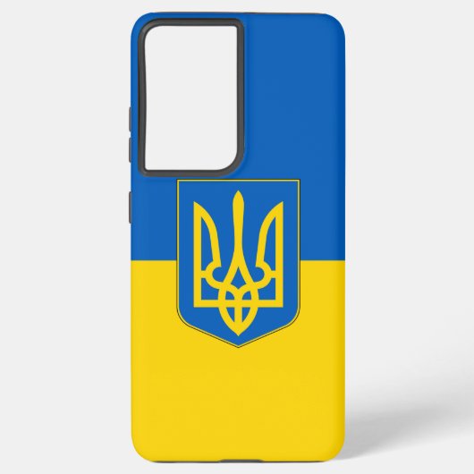 Samsung Galaxy S21 Plus Fallflagge der Ukraine Hülle (Rückseite)